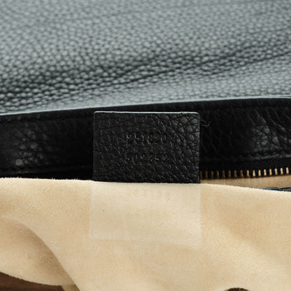 Gucci Calfskin Medium 1973 Chain Shoulder Bag Black 7 of 7