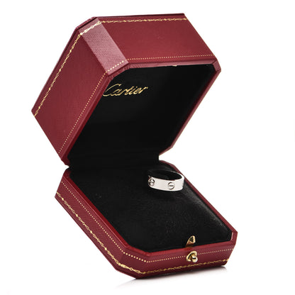Cartier 18K White Gold 5.5mm LOVE Ring 55 7.25 6 of 6