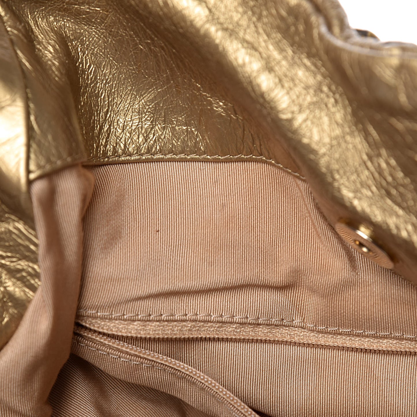 Calfskin Embroidered Ca D’Oro Tote Gold