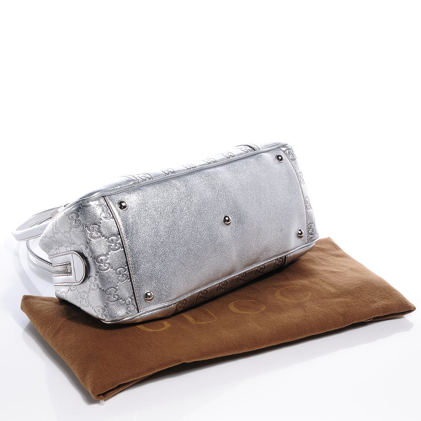 Guccissima Princy Satchel Silver