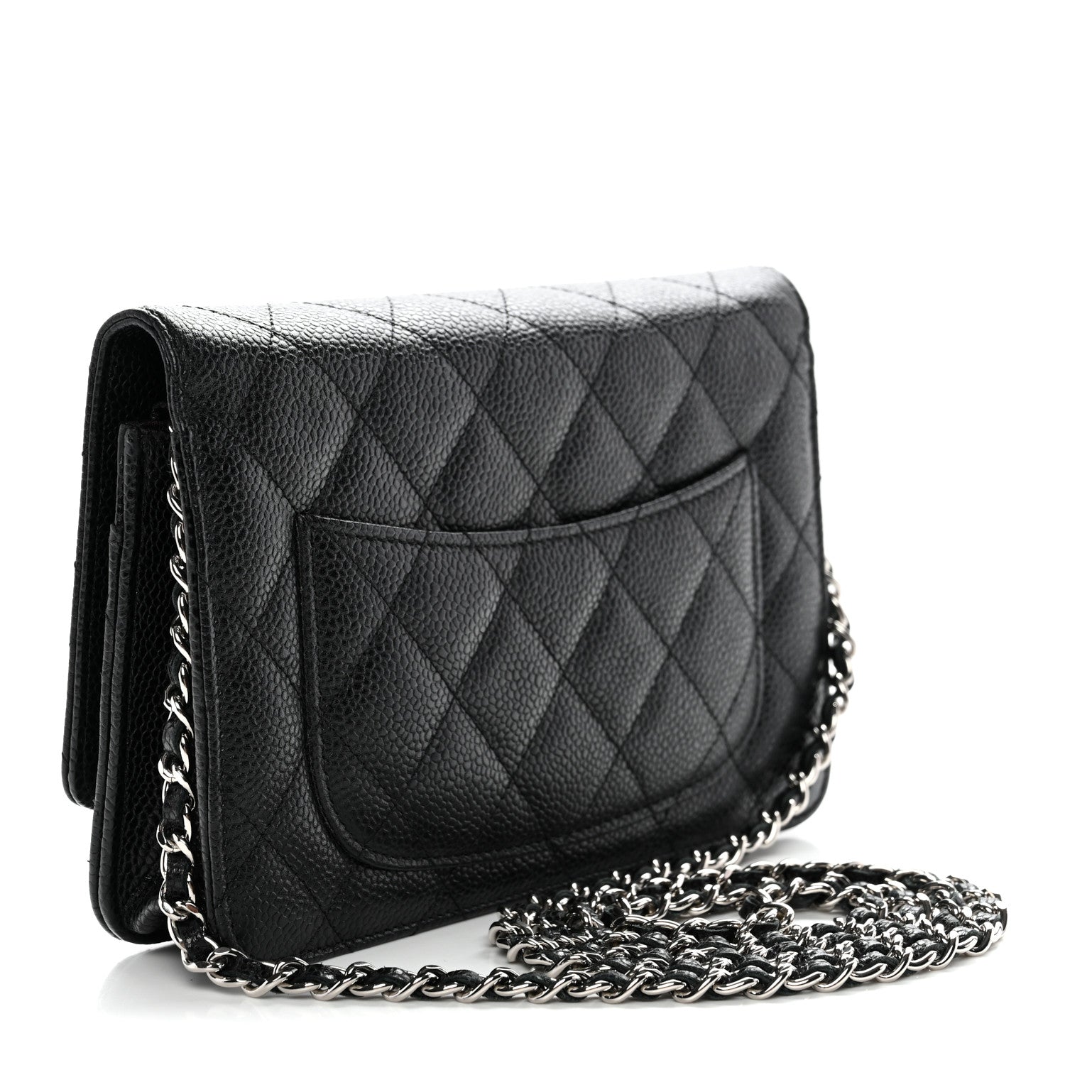 Chanel Caviar Quilted Wallet on Chain WOC Black 3 of 13