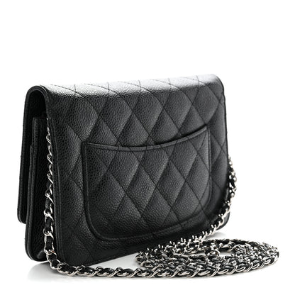 Chanel Caviar Quilted Wallet on Chain WOC Black 3 of 13