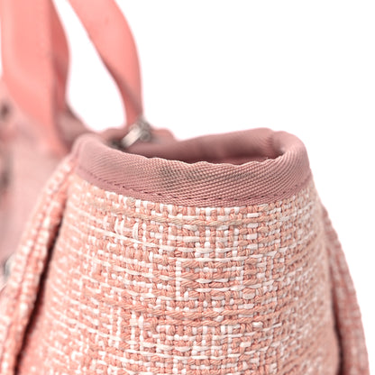 Chanel Straw Lurex Large Deauville Tote Pink 20 of 21