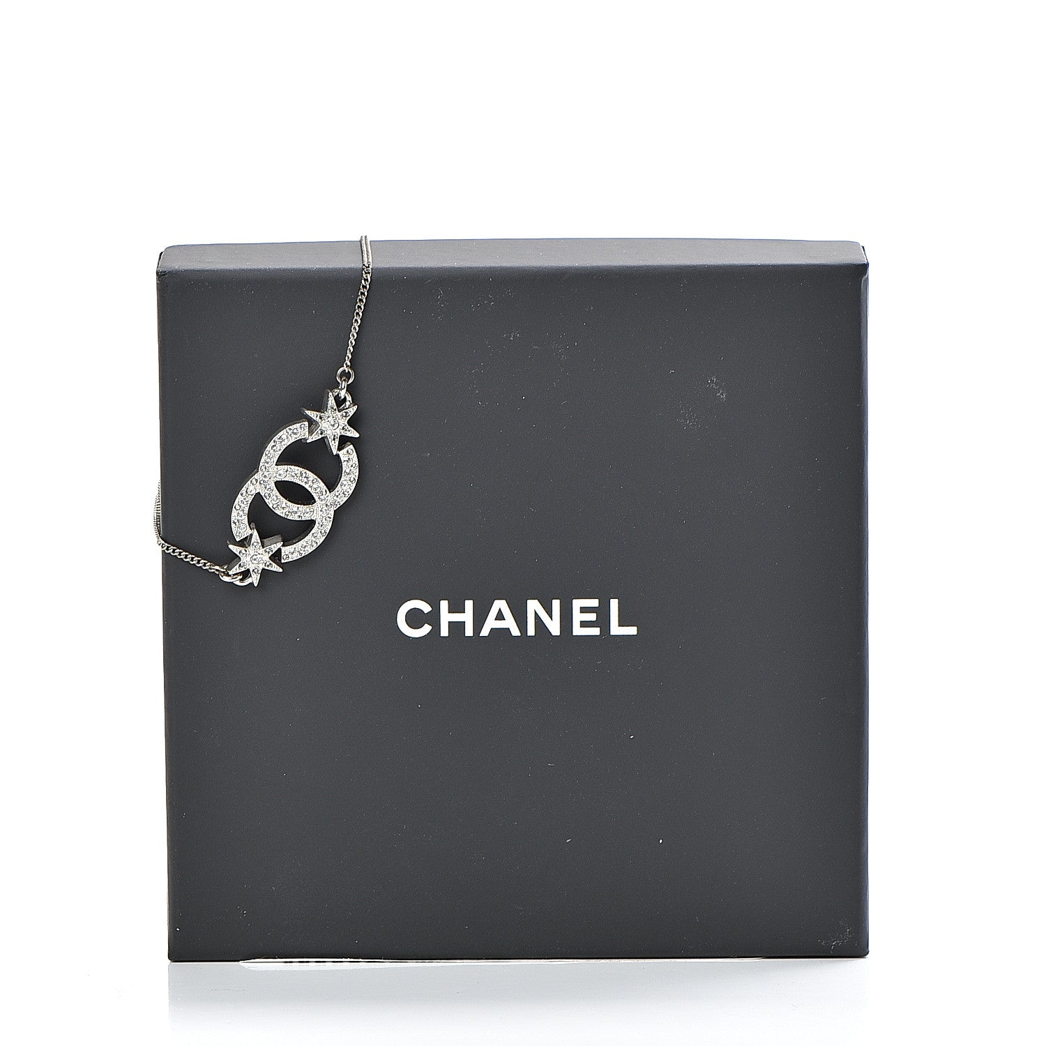 Chanel Crystal CC Star Bracelet Silver 5 of 5