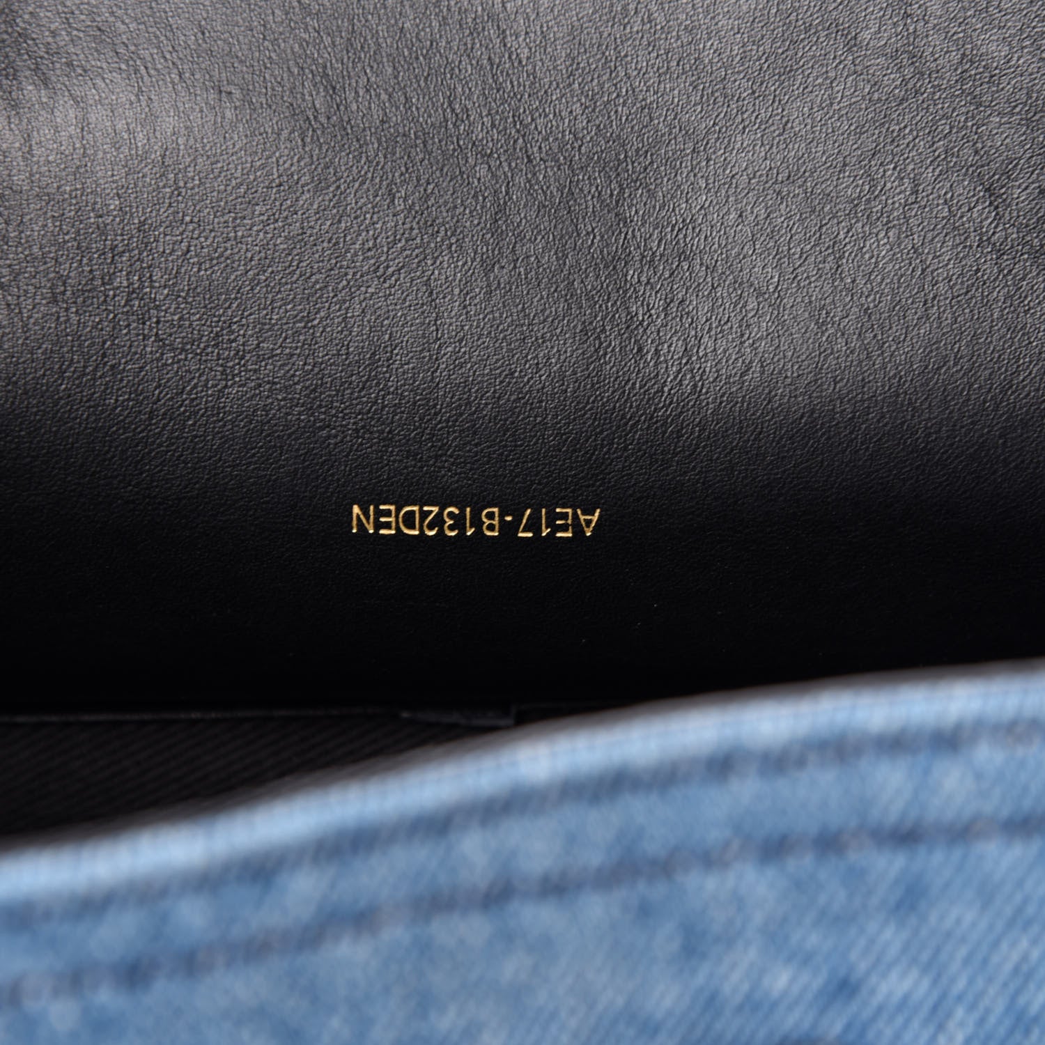 3.1 Phillip Lim 3.1 Denim Smooth Calfskin Mini Soleil Bucket Bag Blue Black 7 of 10