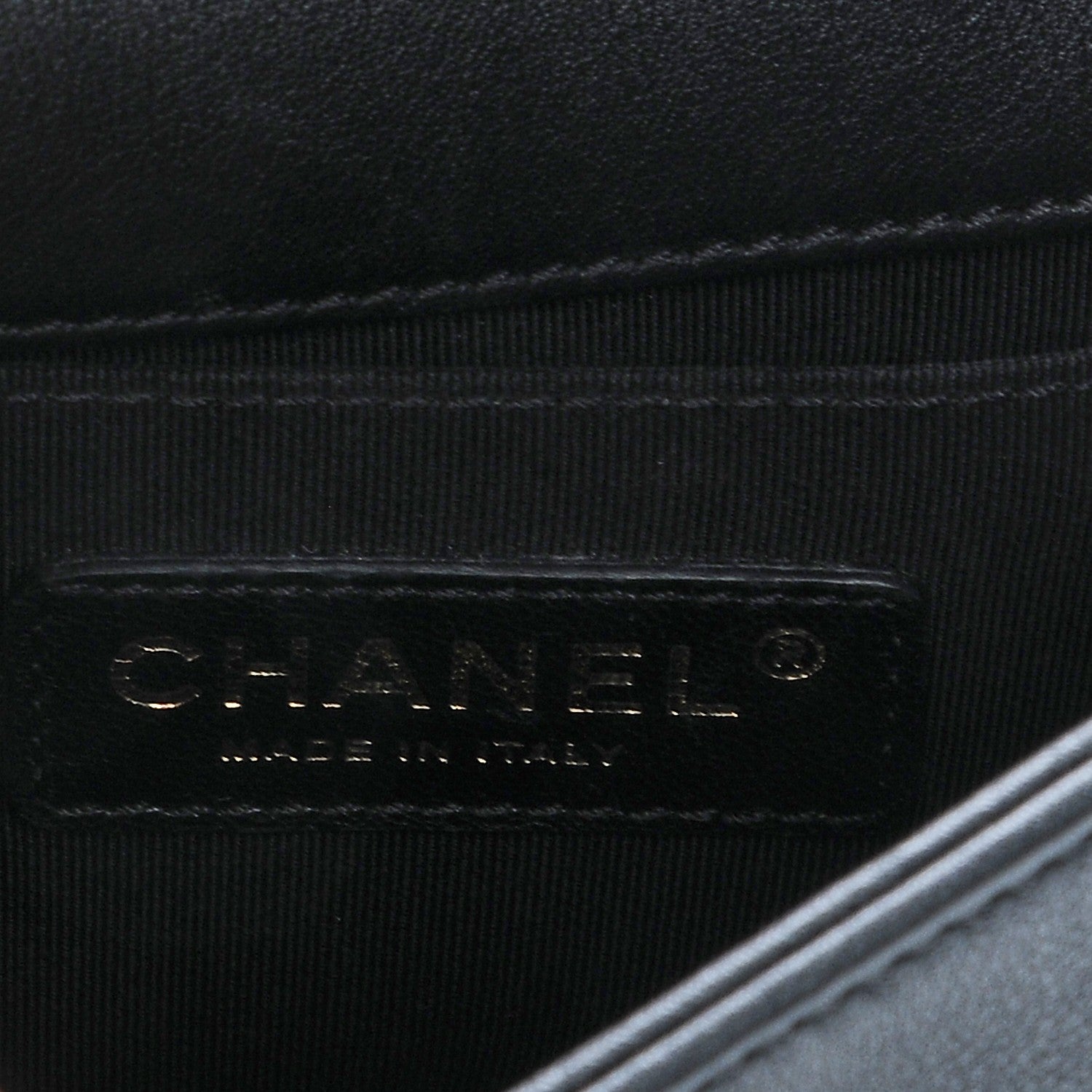 Chanel Calfskin Quilted Graphic Mini Flap Bag White Black 7 of 7