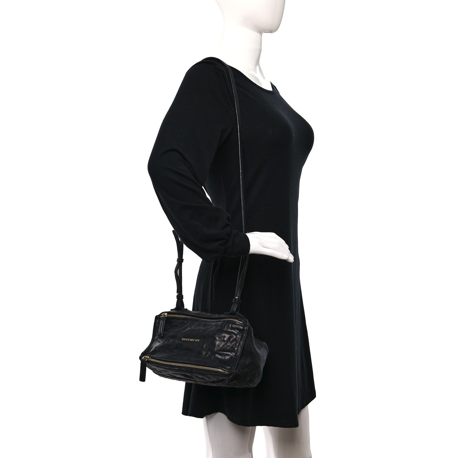Givenchy Tumbled Sheepskin Mini Pandora Black 2 of 11