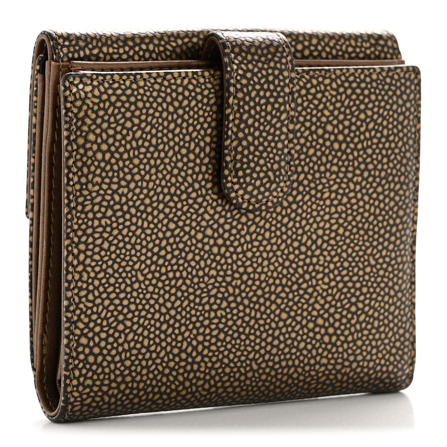 Chanel Metallic Caviar Timeless CC Compact Wallet Bronze 3 of 10