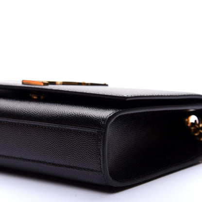 Saint Laurent Grain De Poudre Small Monogram Kate Satchel Black 7 of 10