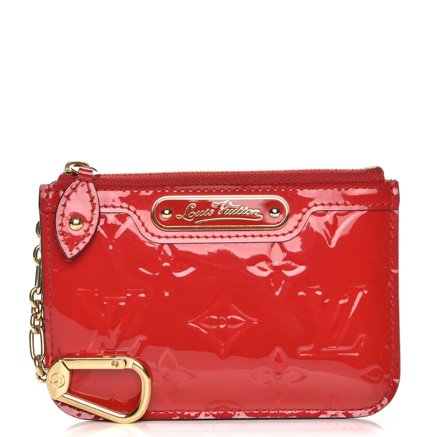 Louis Vuitton Vernis Key Pouch Cherry 1 of 8