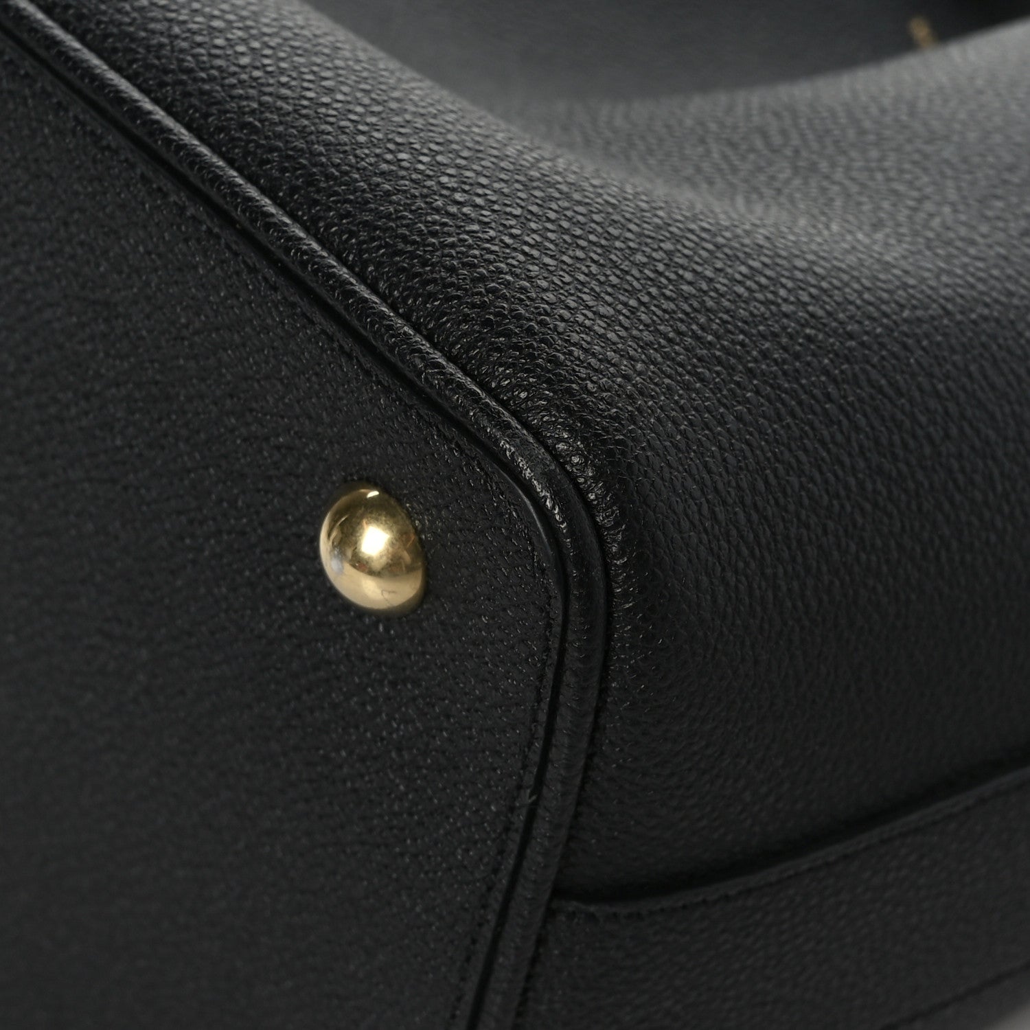 Saint Laurent Grained Calfskin Medium Emmanuelle Bucket Bag Black 10 of 10