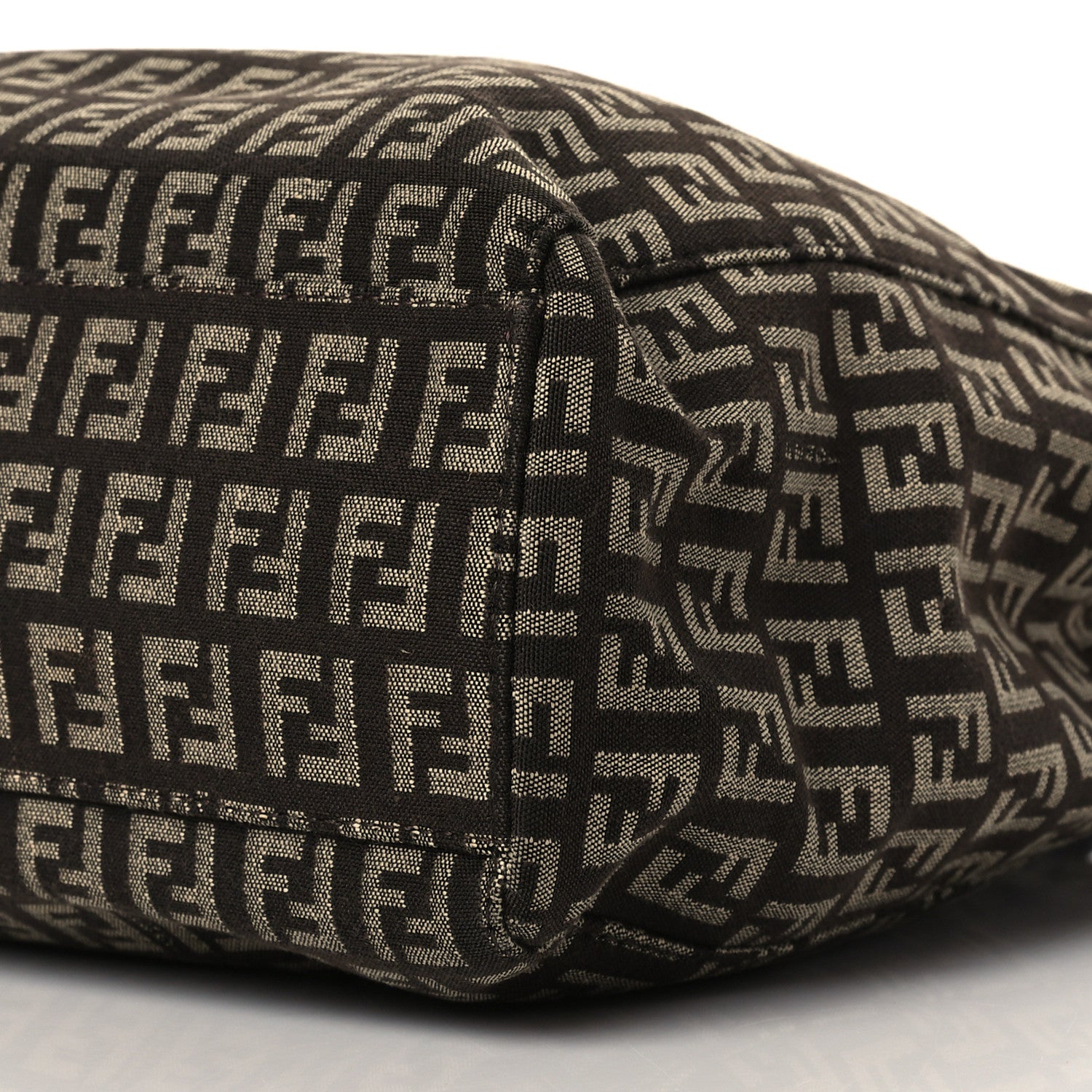 Fendi Zucchino Vitello Tote Testa di Moro Beige 10 of 14