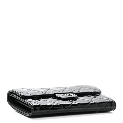 Chanel Patent Calfskin Quilted Small Flap Wallet Black 4 of 7