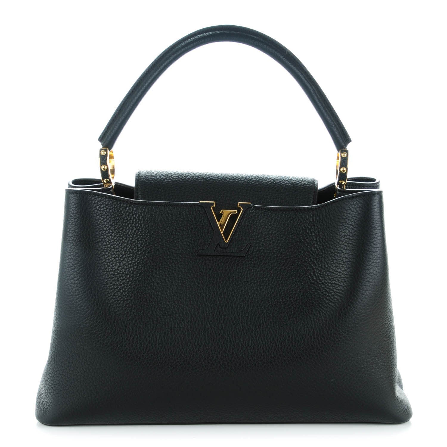 Louis Vuitton Taurillon Capucines MM Black 1 of 7