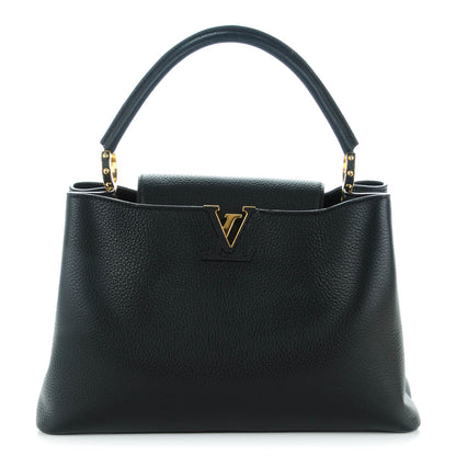 Louis Vuitton Taurillon Capucines MM Black 1 of 7