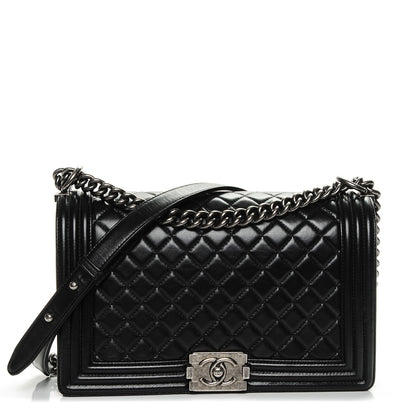 Chanel Lambskin Quilted New Medium Boy Flap Black 1 of 7