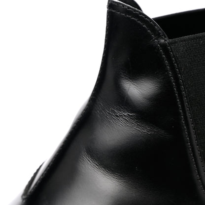 Prada Spazzolato Rois Monolith Chelsea 55mm Ankle Boots 37.5 Black 10 of 16