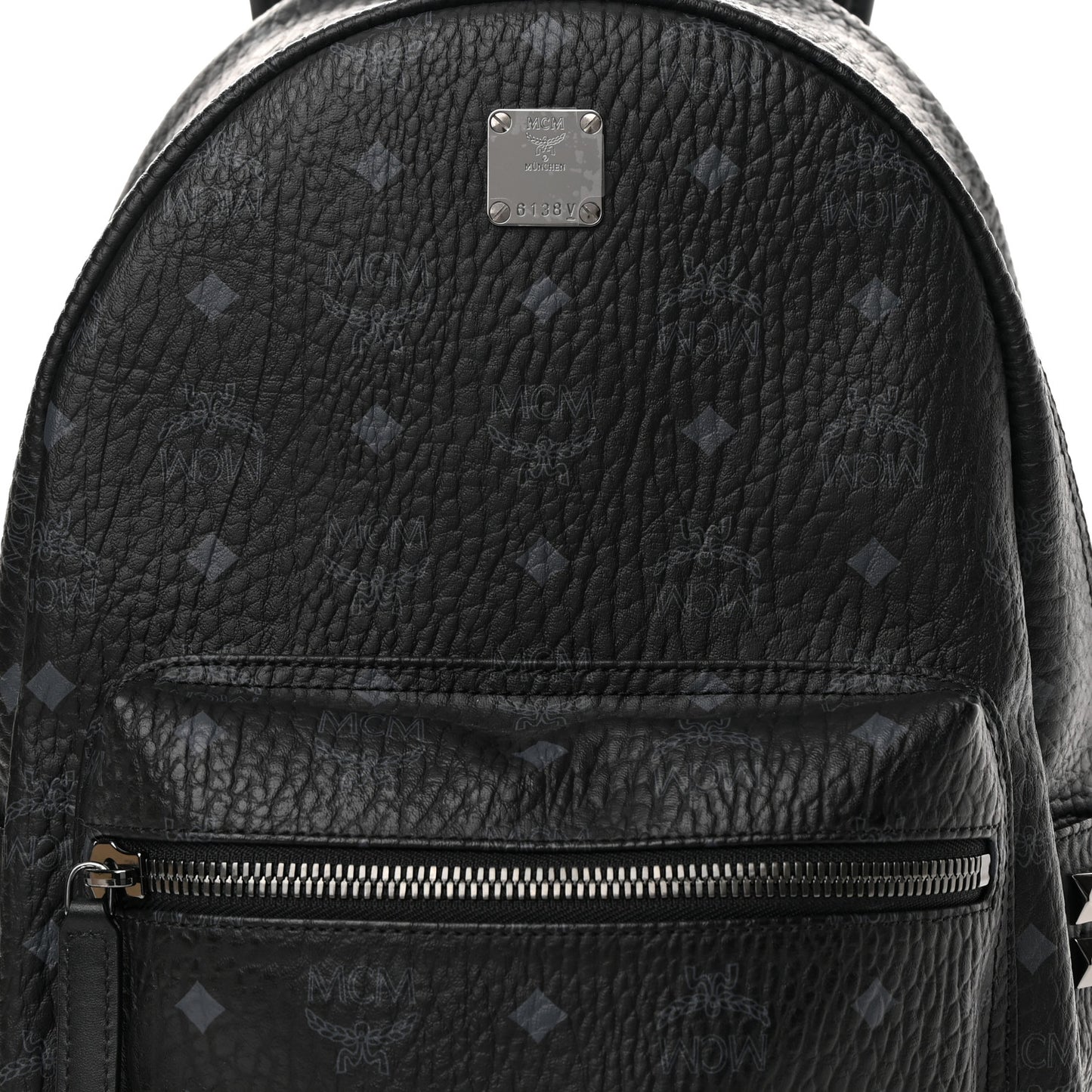 Visetos Medium Side Studs Stark Backpack Black