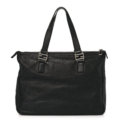 Fendi Crinkled Lambskin Zip Tote Black 1 of 12