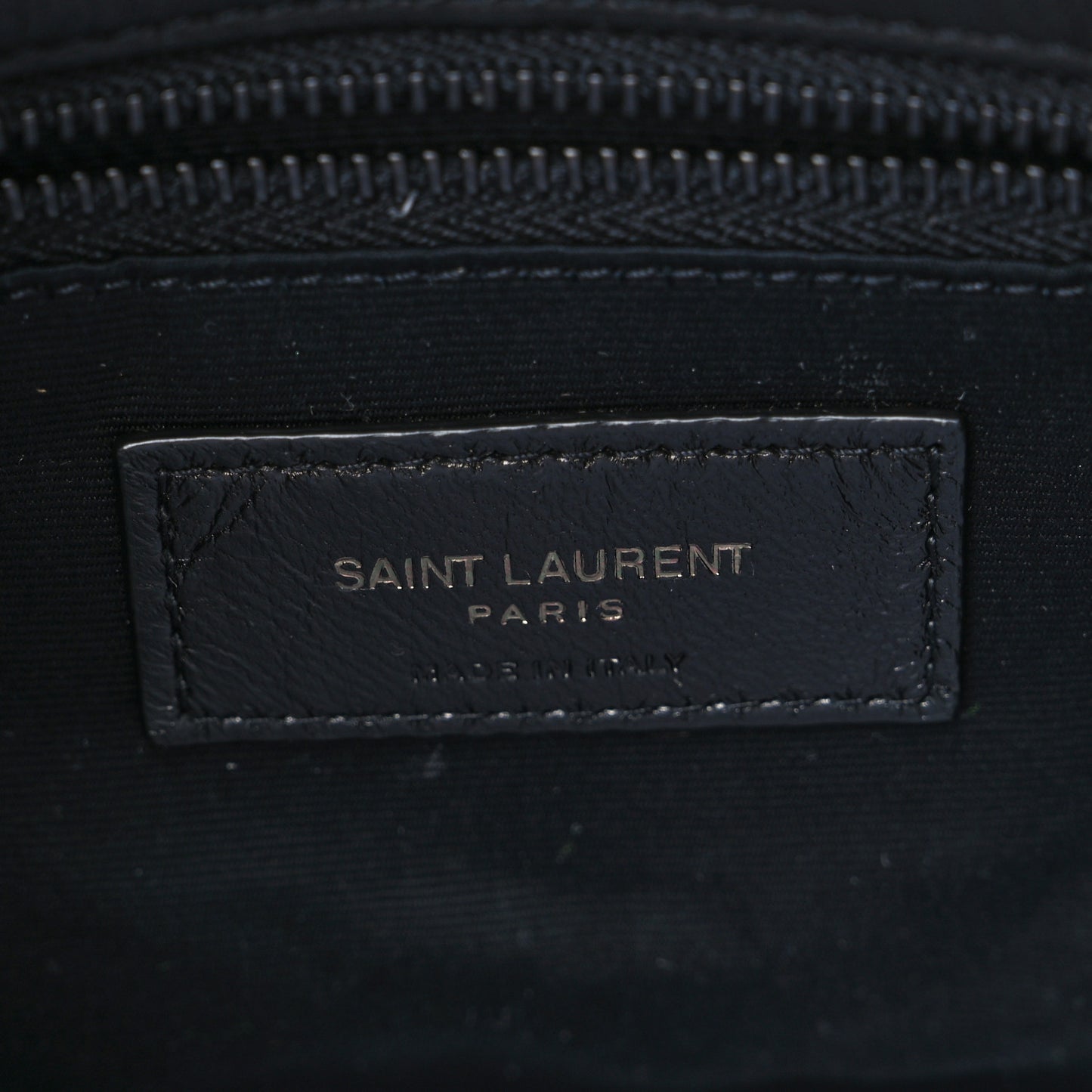 Lambskin Quilted Toy Loulou Puffer Monogram Chain Satchel Black