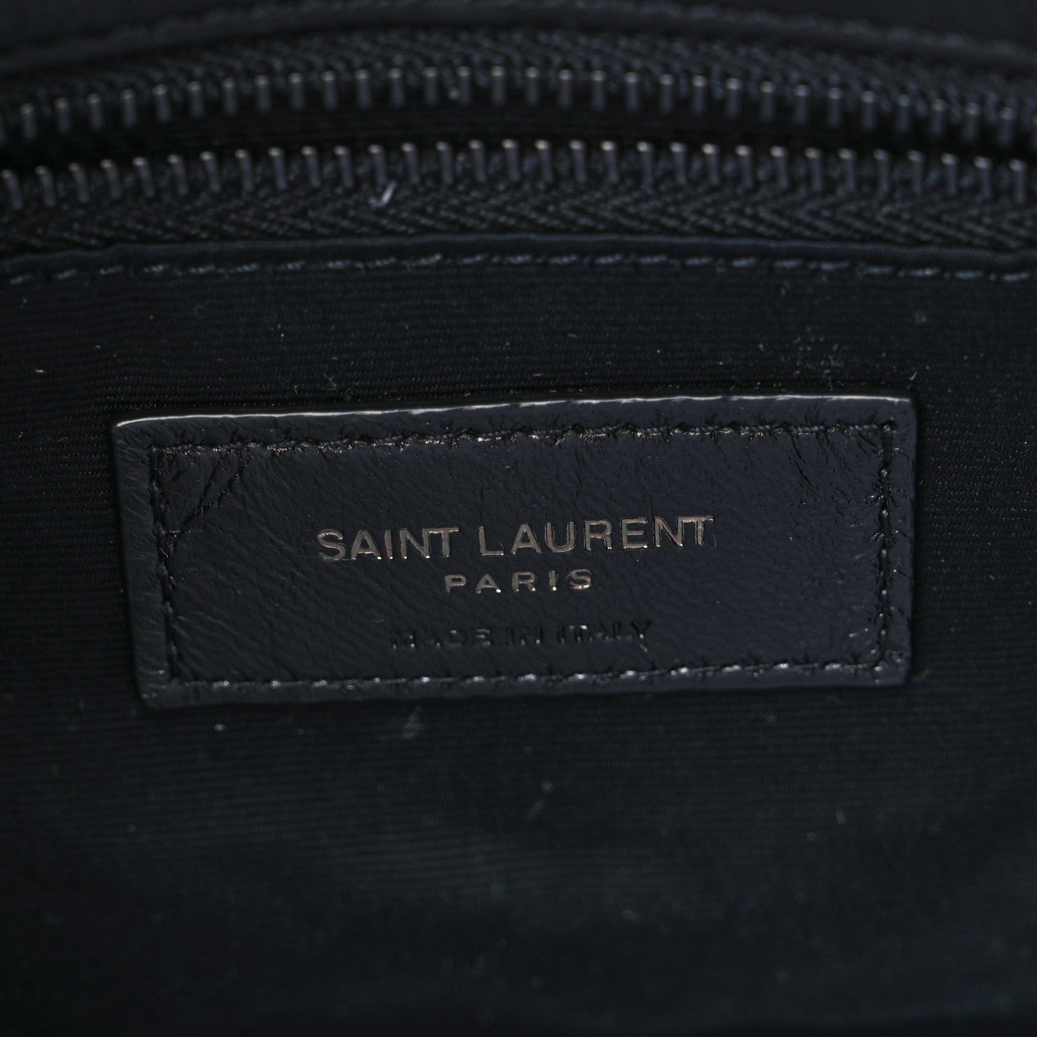 Saint Laurent Lambskin Quilted Toy Loulou Puffer Monogram Chain Satchel Black 6 of 8