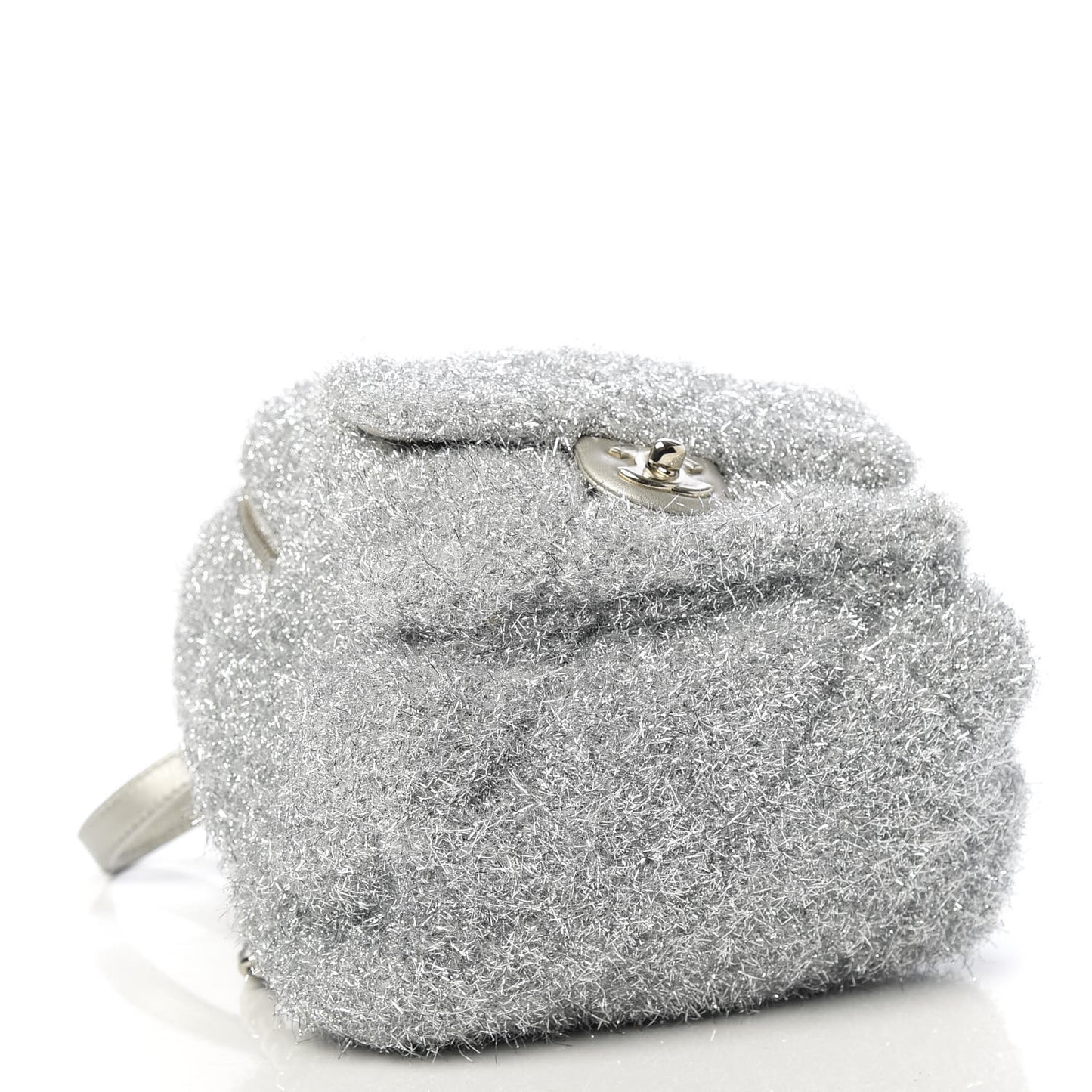Lurex Knit Mini Pluto Glitter Backpack Grey