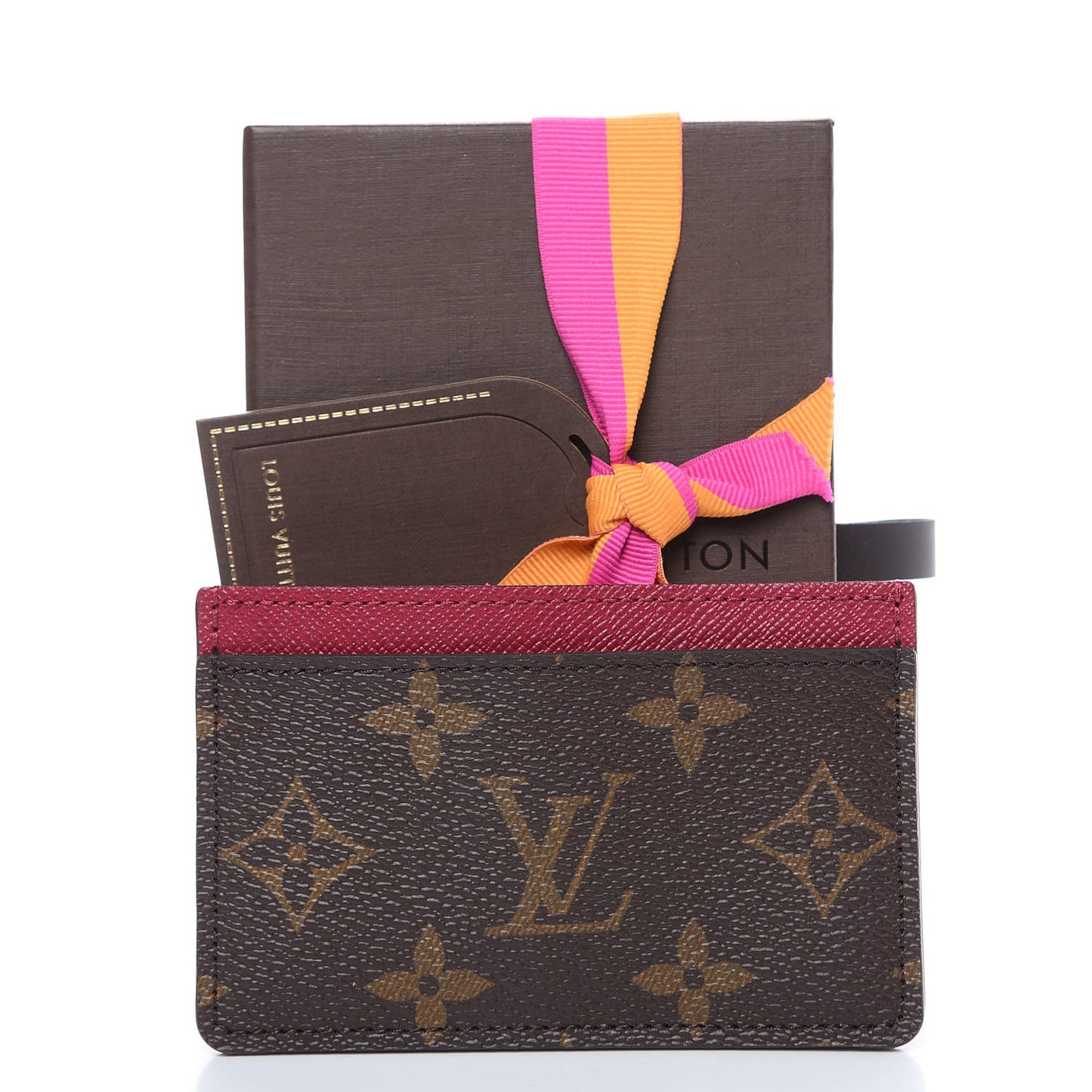 Monogram Card Holder Fuchsia