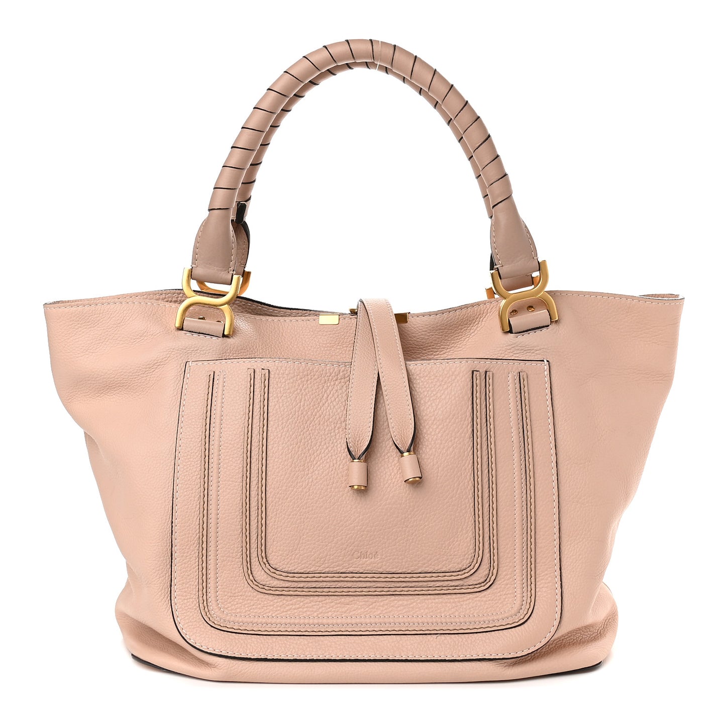 Calfskin Large New Marcie Tote Blush Nude