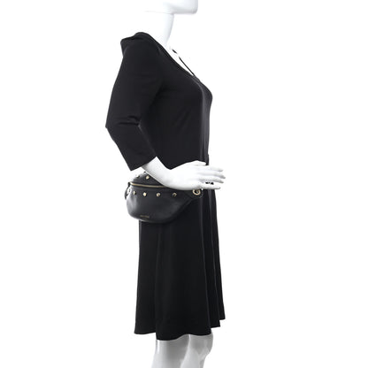 Jimmy Choo Calfskin Studded Lockett Belt Bag Black 2 of 6