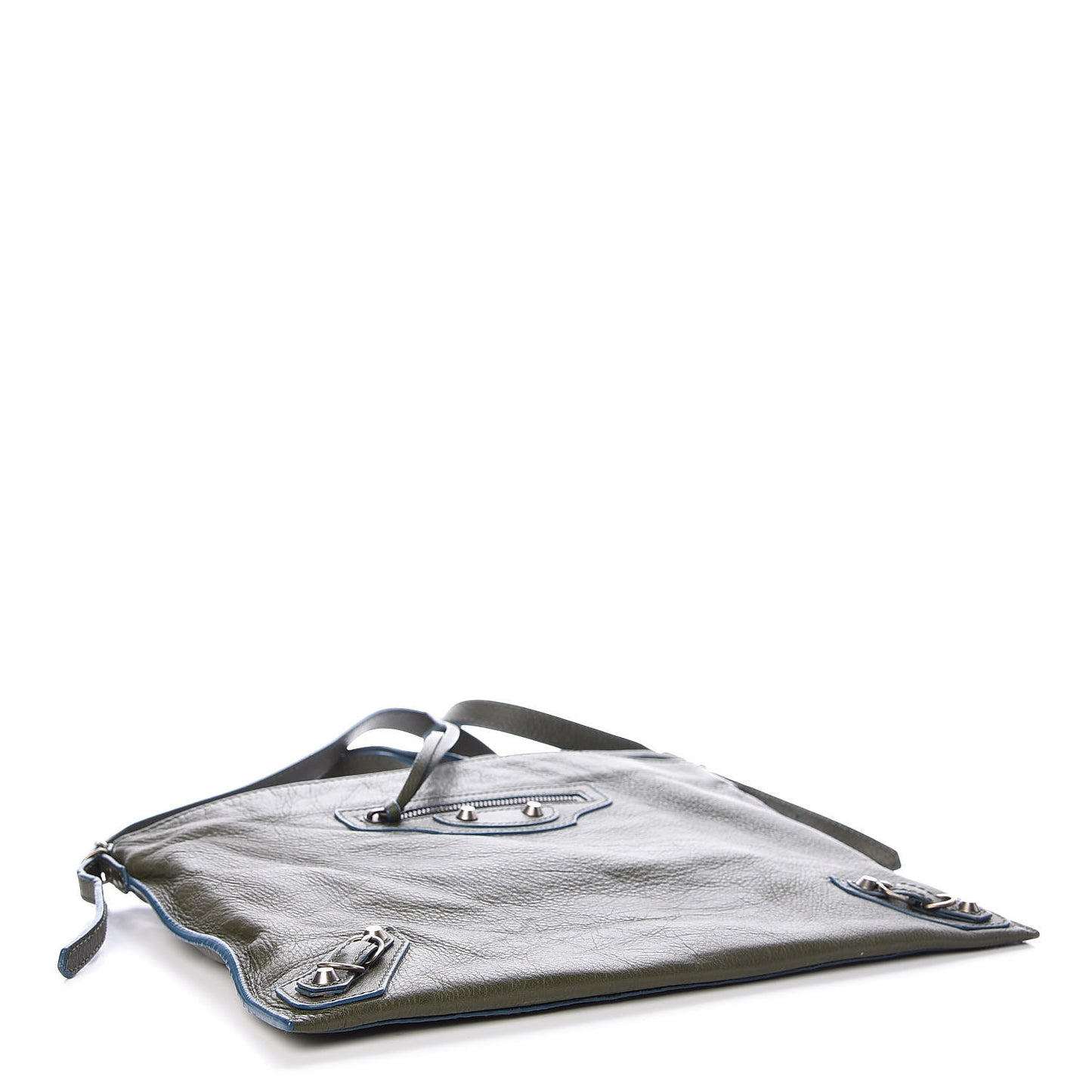 Veau Papier Highlight Neo Crossbody Vert Kaki