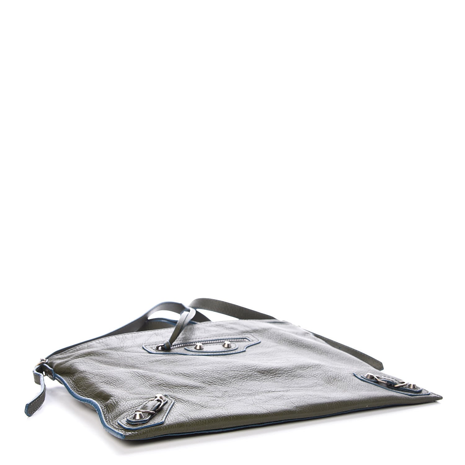 Balenciaga Veau Papier Highlight Neo Crossbody Vert Kaki 4 of 10