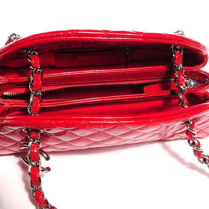 Chanel Patent Quilted Small Just Mademoiselle Red 9 of 10