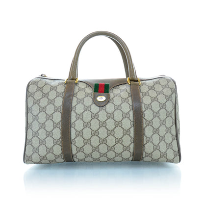 Gucci GG Monogram Boston Brown 1 of 10