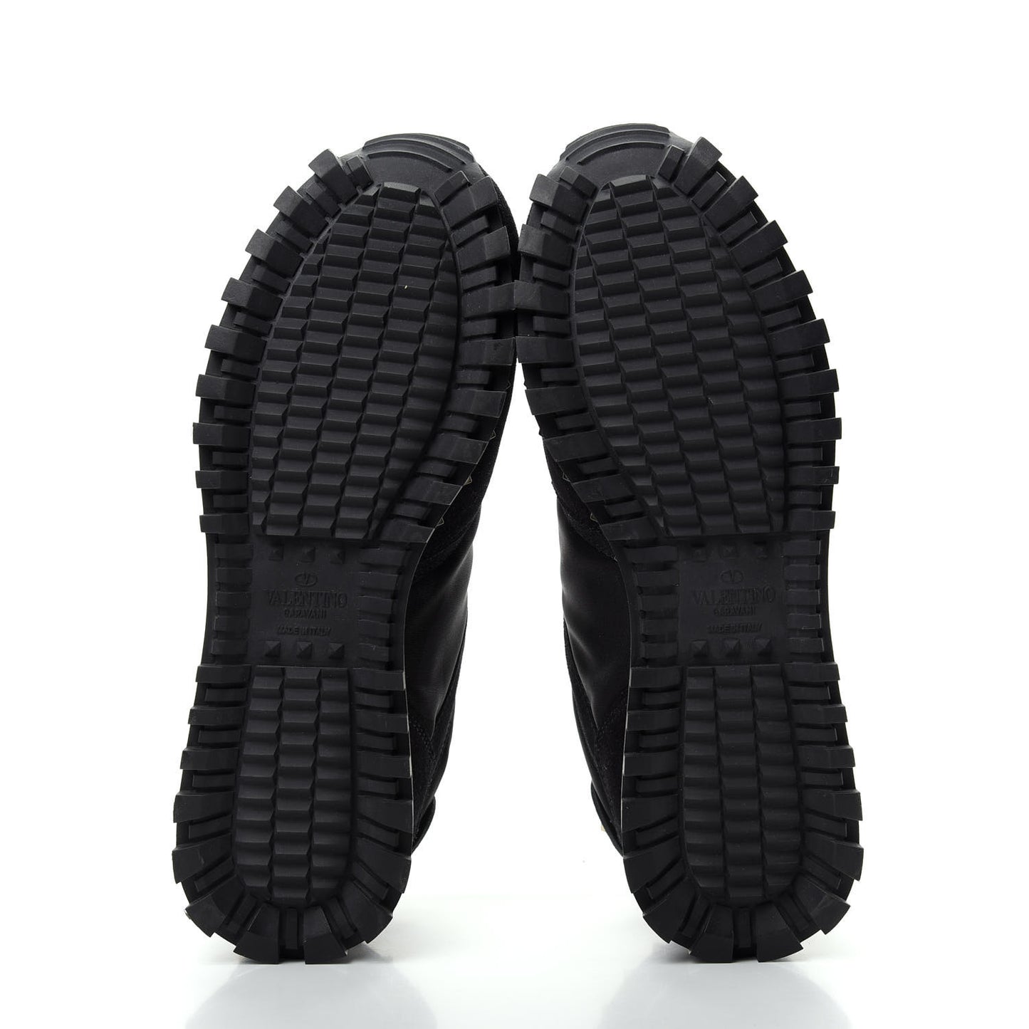 Suede Nylon Camouflage Womens Soul Rockstud Sneakers 36.5 Black