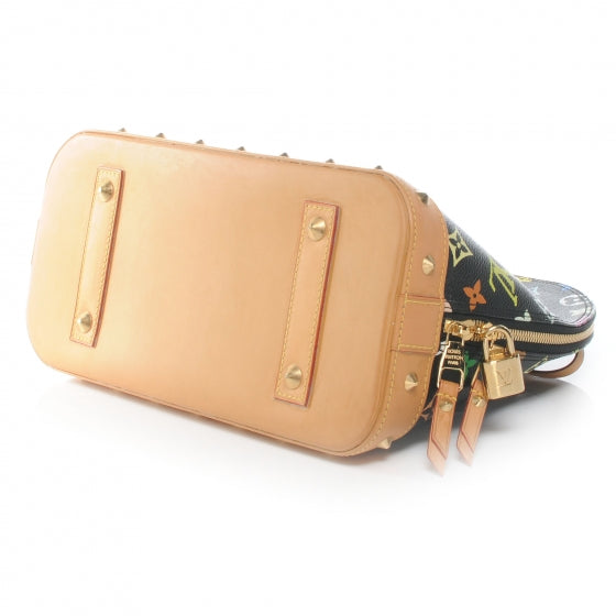 Louis Vuitton Monogram Multicolor Alma Black 4 of 7