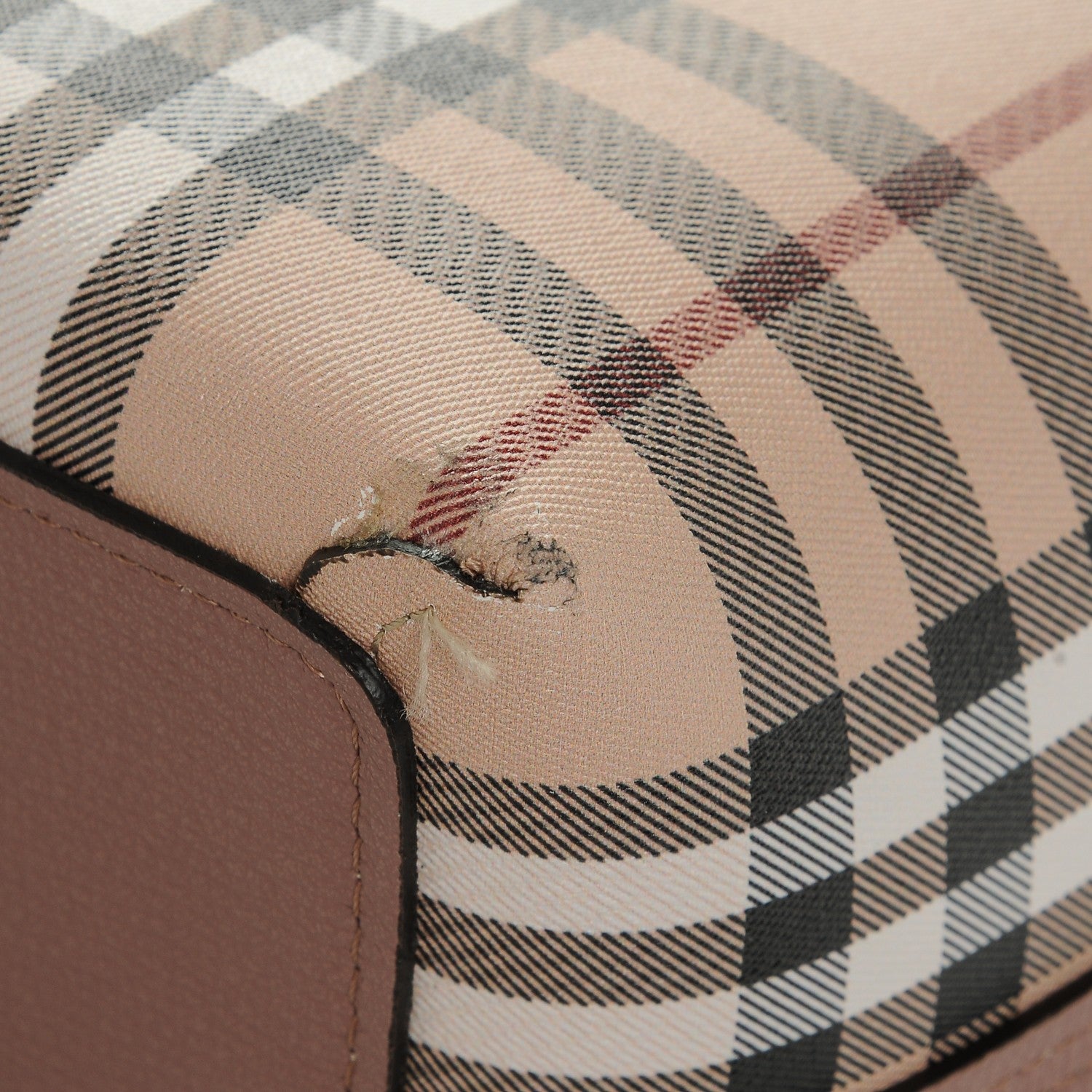Burberry Grainy Calfskin Medium Lavenby Reversible Tote Mauve 9 of 12