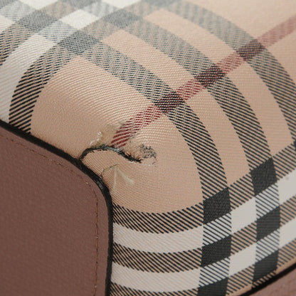 Burberry Grainy Calfskin Medium Lavenby Reversible Tote Mauve 9 of 12