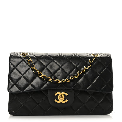 Chanel Lambskin Quilted Small Double Flap Black 1 of 10