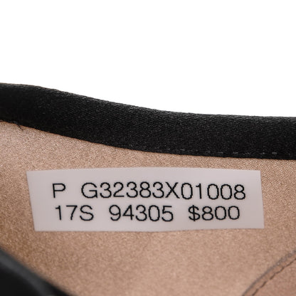 Chanel Satin Low Top CC Sneakers 37 Black 9 of 10