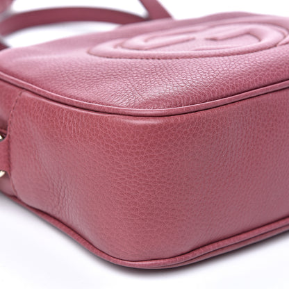 Gucci Pebbled Calfskin Small Soho Disco Bag Peonia Flower 7 of 8