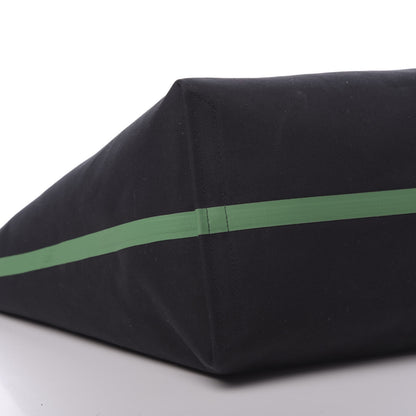Burberry Canvas Giant Logo Graffiti Print Reversible Tote Black Green 15 of 16