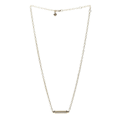 David Yurman 18K Yellow Gold Diamond Barrels Pendant Necklace 2 of 5