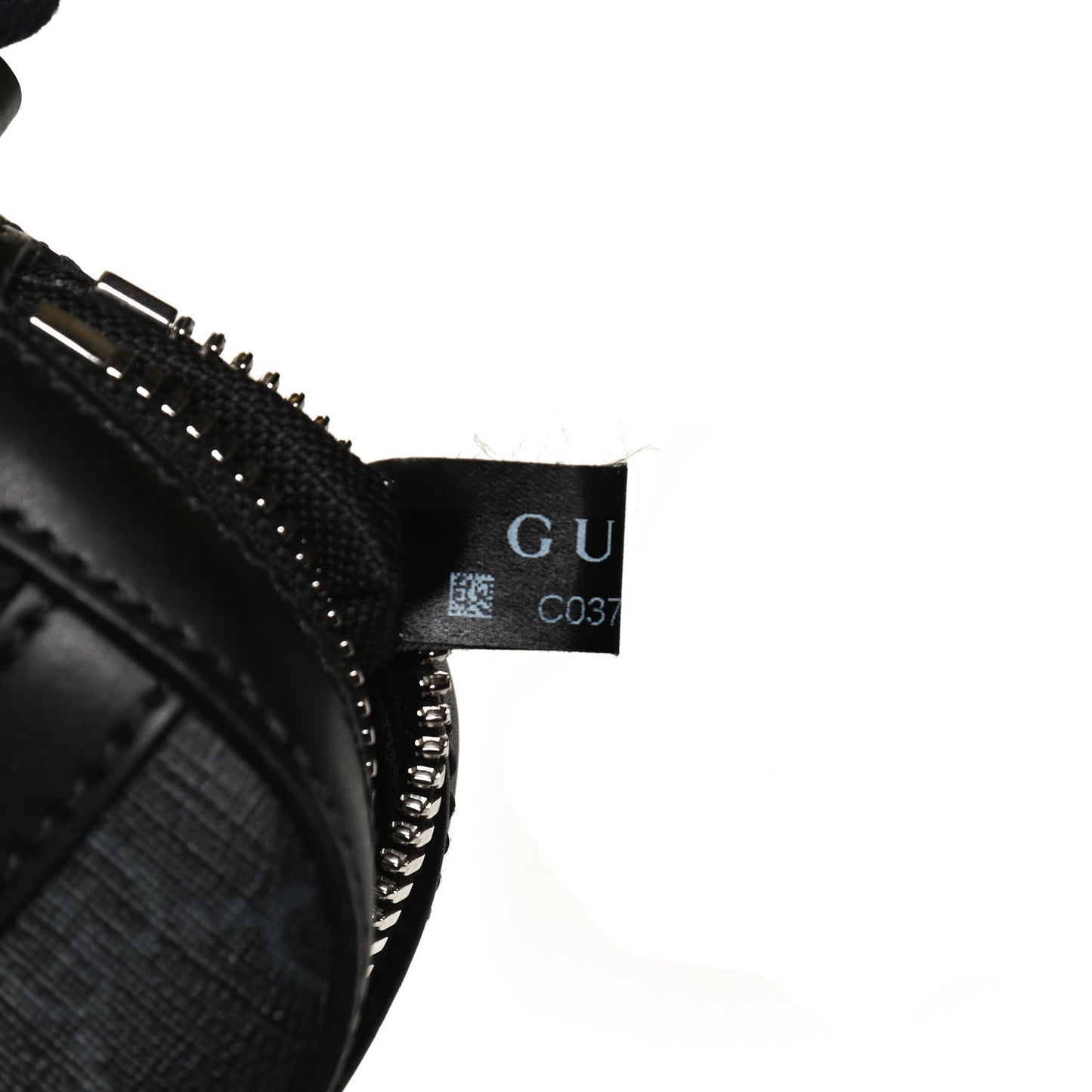 GG Supreme Monogram Appia Calfskin Web Small Camera Messenger Bag Black Grey