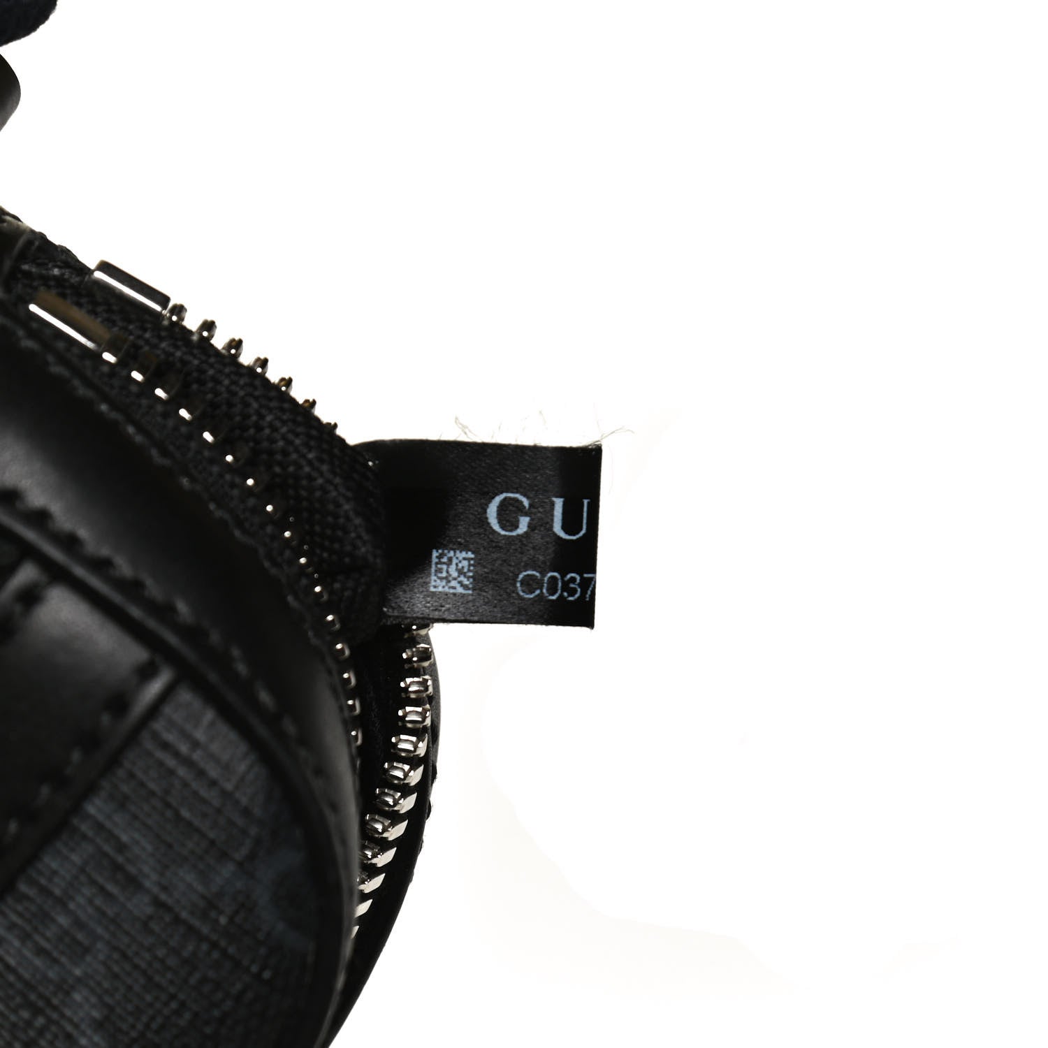 Gucci GG Supreme Monogram Appia Calfskin Web Small Camera Messenger Bag Black Grey 8 of 11