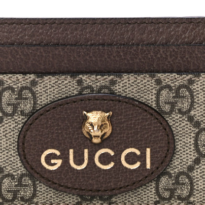 Gucci GG Supreme Monogram Neo Vintage Card Holder Beige Crop New Acero 7 of 10