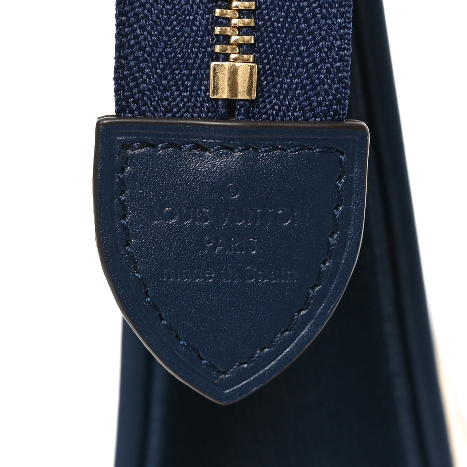 Louis Vuitton Raffia Calfskin Monogram Giant Toiletry Pouch 26 Blue 6 of 9