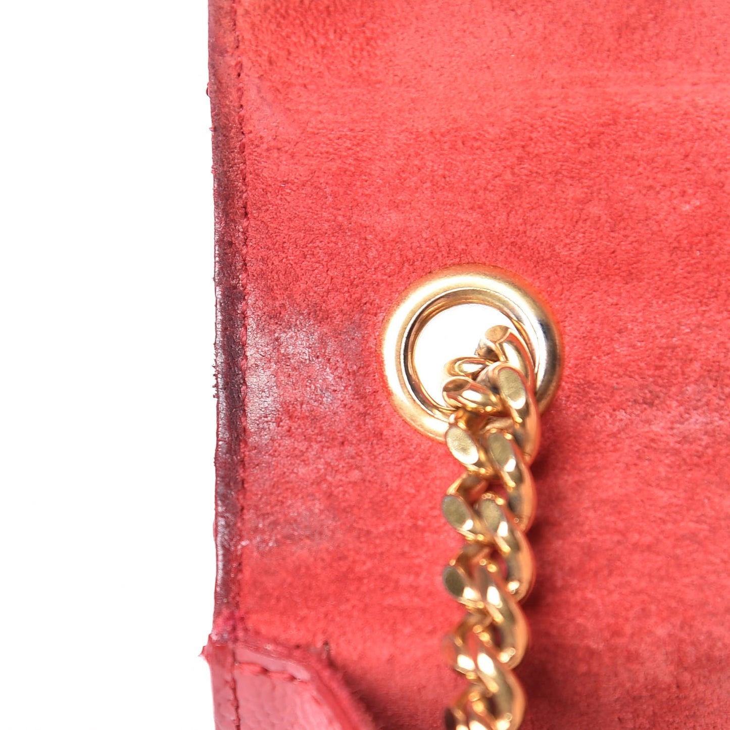 Grain De Poudre Small Monogram Kate Satchel Red