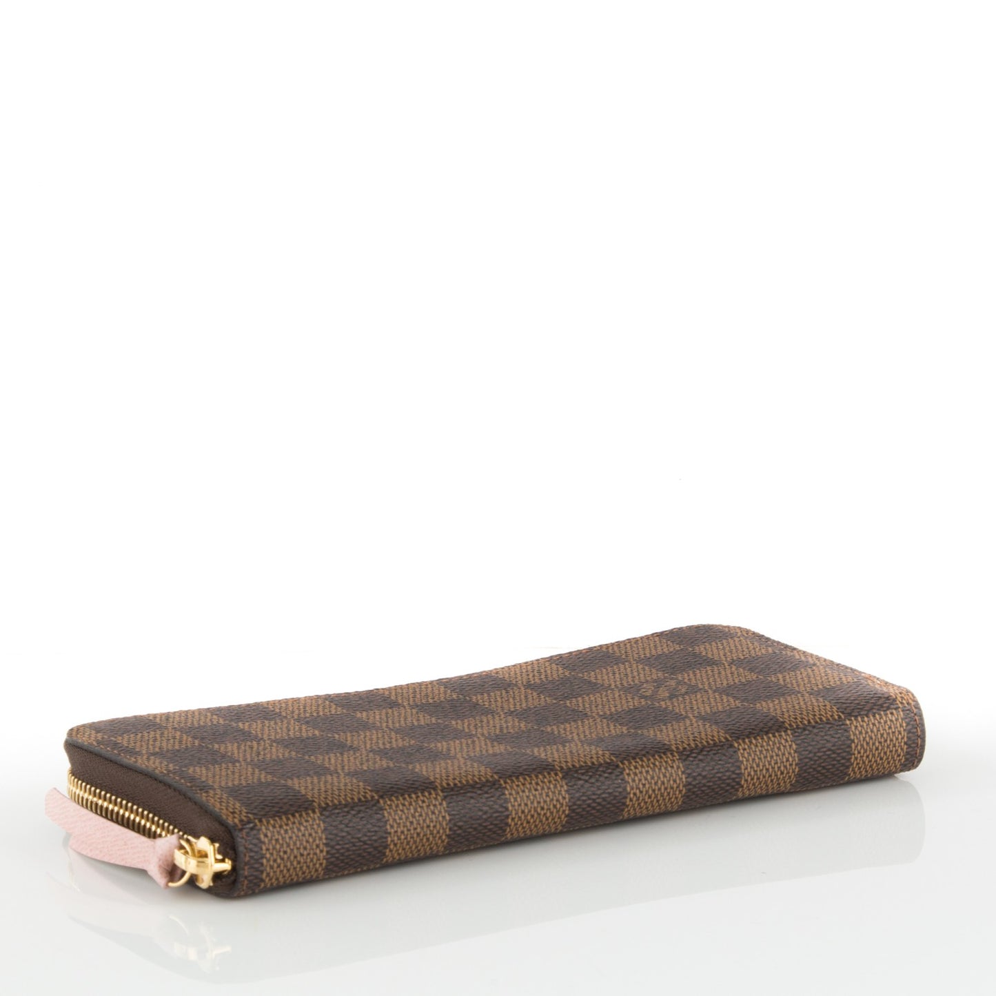 Damier Ebene Clemence Wallet Rose Ballerine