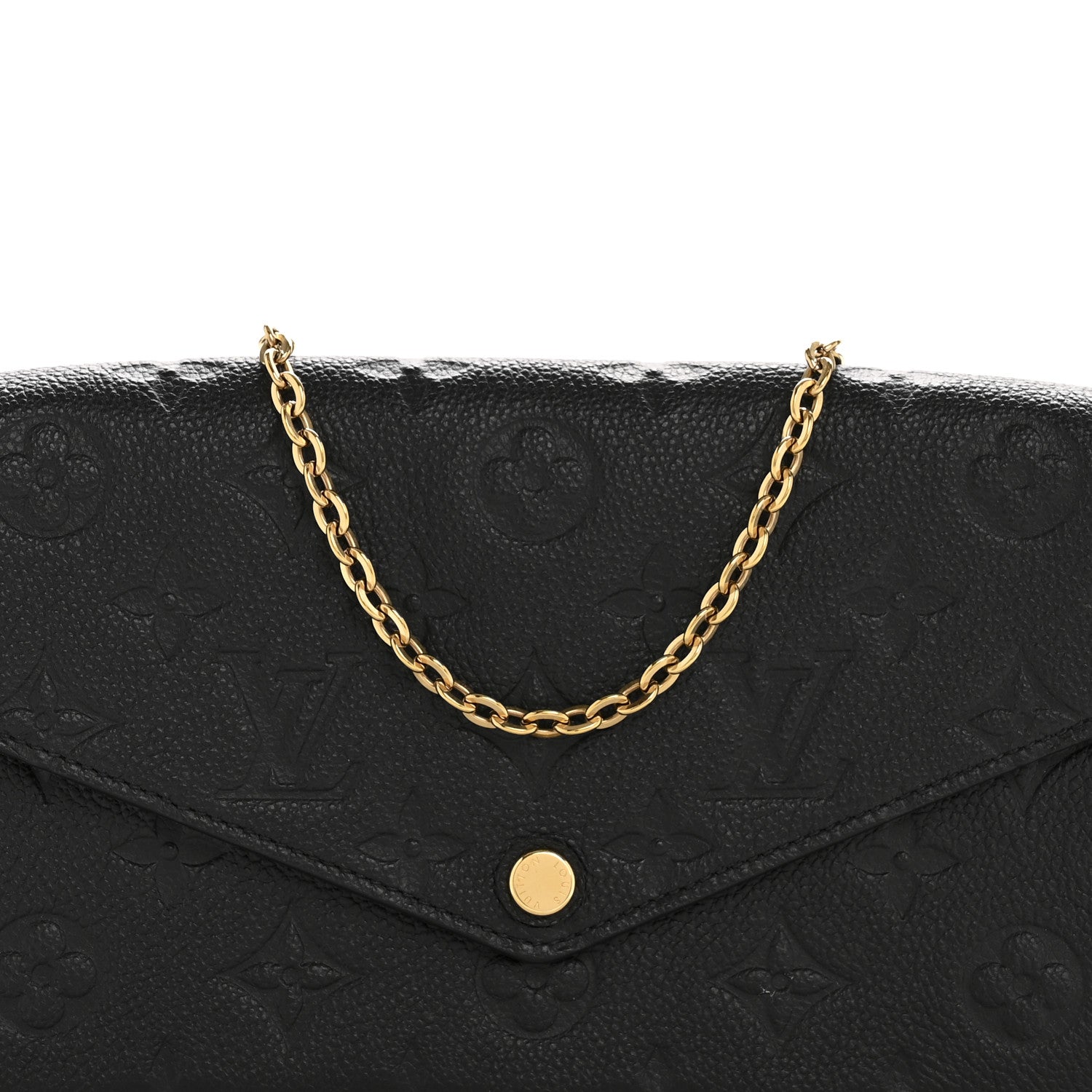 Louis Vuitton Empreinte Pochette Felicie Chain Wallet Black 8 of 12