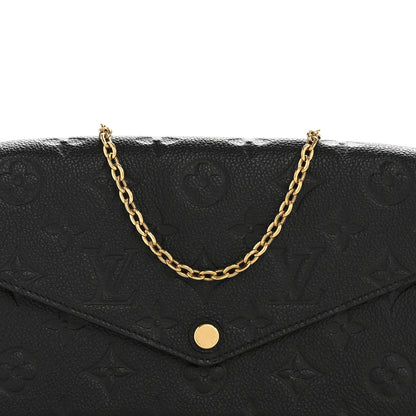 Louis Vuitton Empreinte Pochette Felicie Chain Wallet Black 8 of 12